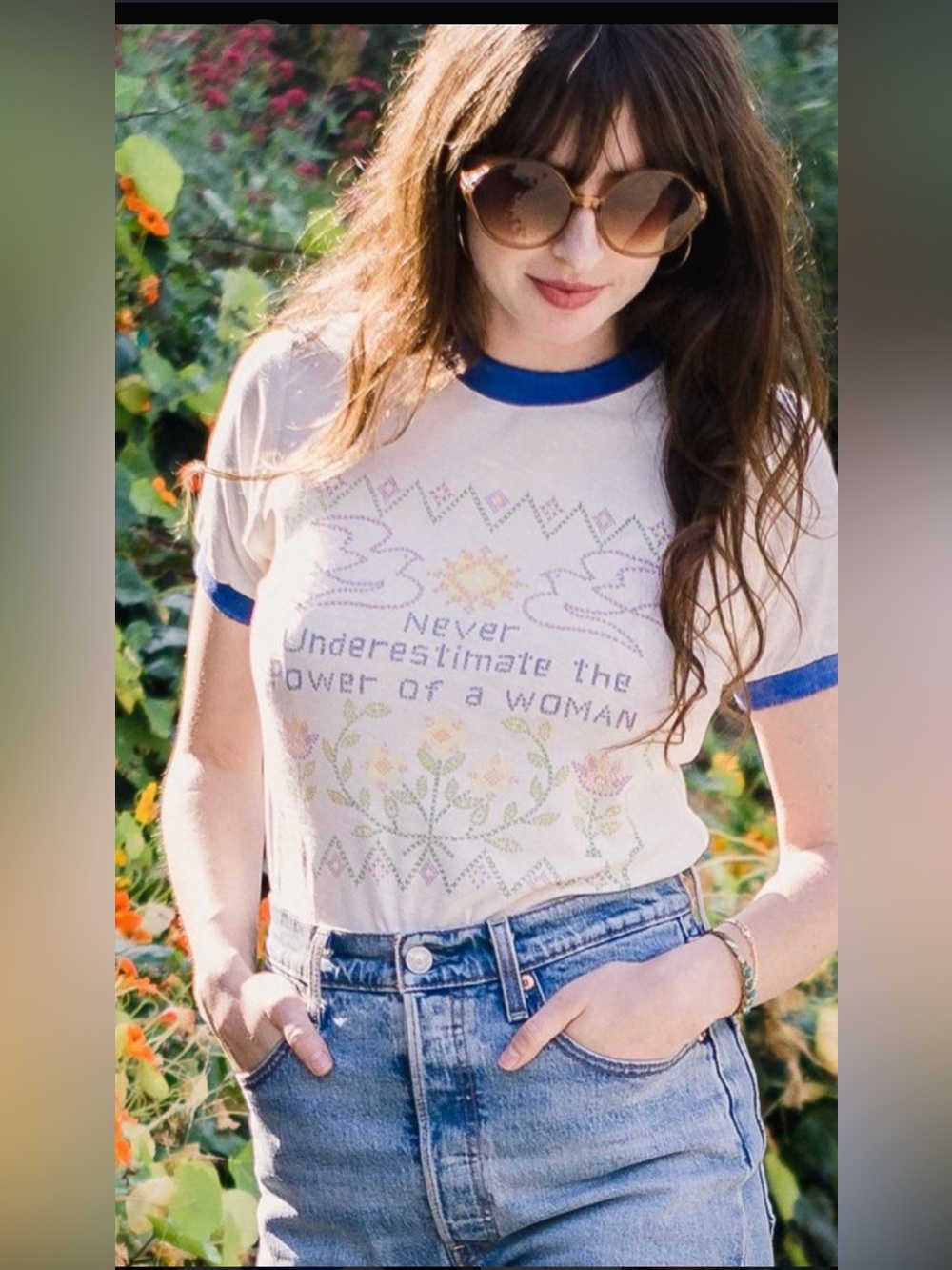 Stoned Immaculate Needlepoint Tee